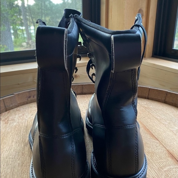 Men’s black steel toed work boots - Picture 3 of 7